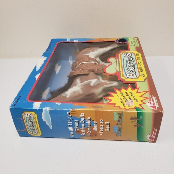 Toy Concepts Broncos Horse Soft Mane & Tail with Saddle Vintage Toy - Picture 8 of 13